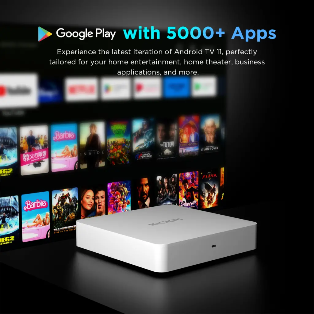 Google Certified KICKPI KP1 S905Y4 4K TV box Media Player