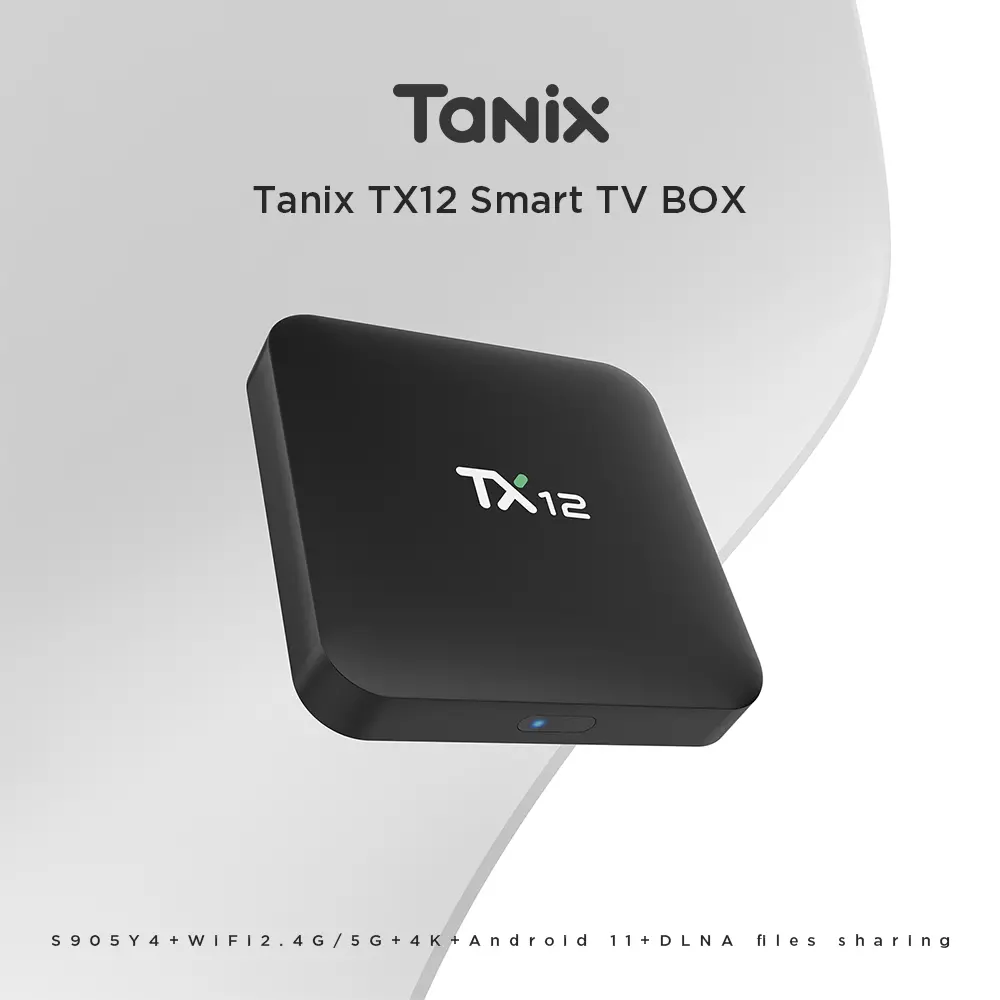 TX12 Smart Amlogic S905Y4 Customized Android TV Box Set Top Box