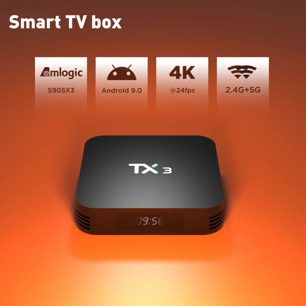 TX3 Smart Amlogic S905X3 Customized Android TV Box Set Top Box