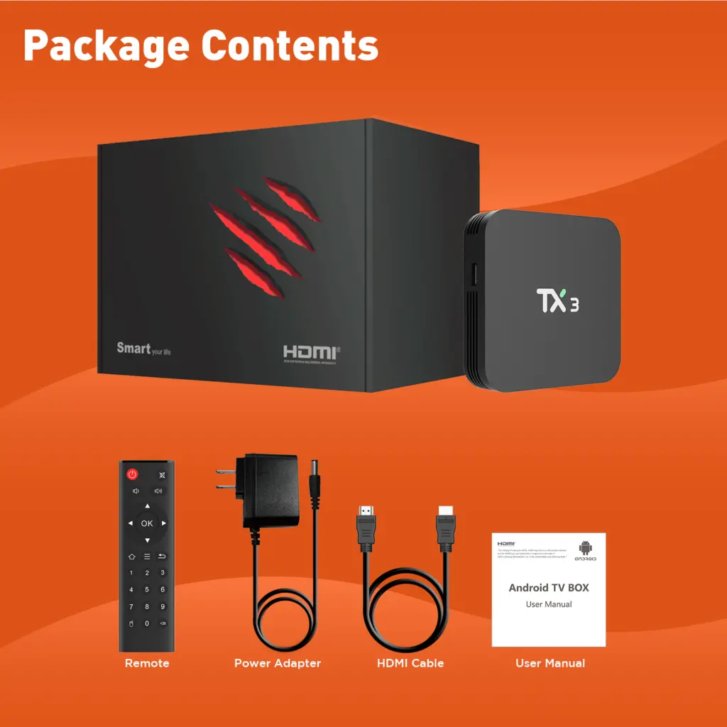TX3 Smart Amlogic S905X3 Customized Android TV Box Set Top Box