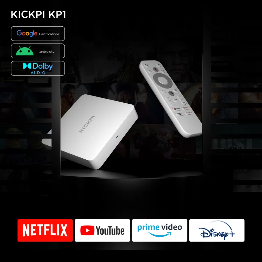 Google Certified KICKPI KP1 S905Y4 4K TV Box Running Android 11.0