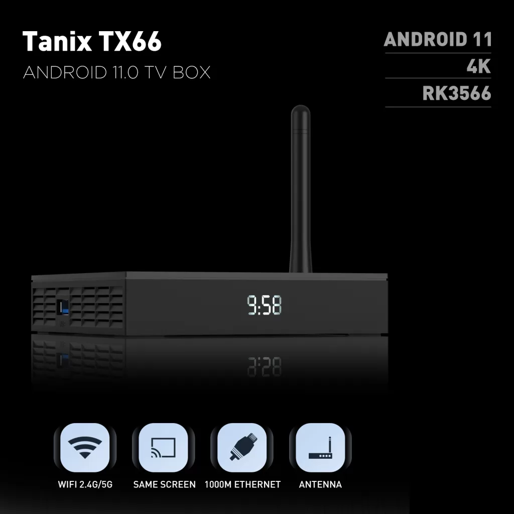 TX66 Smart Rockchip RK3566 Customized Android TV Box Set Top Box