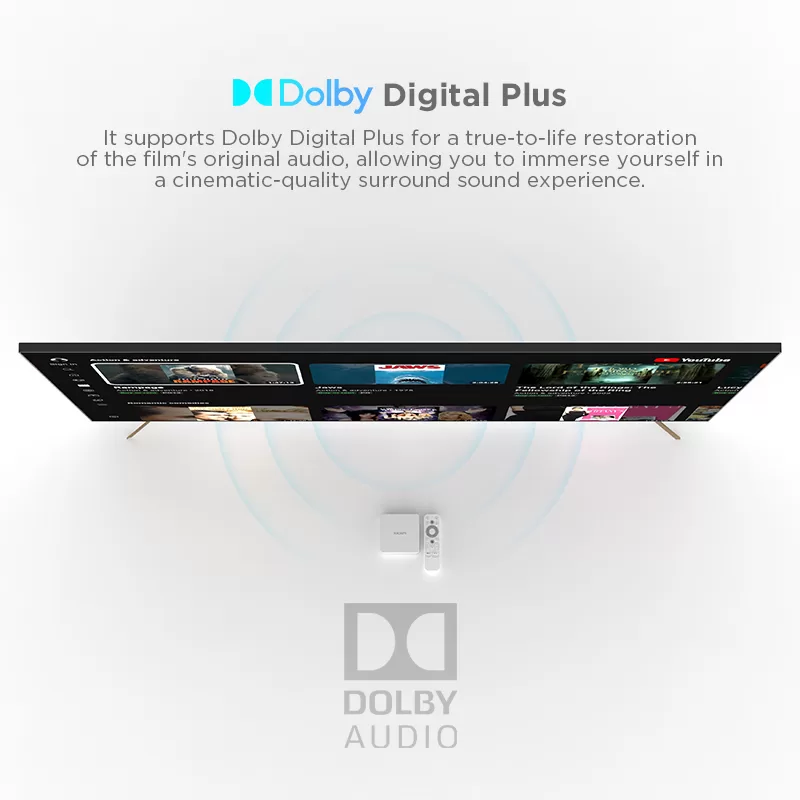 Google TV Box-KICKPI KP1 4K HDR Google Certified TV Box with Dolby Atmos Voice Control 4K Netflix