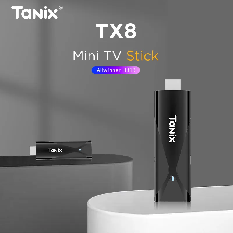 Android TV Stick-TX8 Allwinner H313 Android 10 Mini Smart Android TV Stick