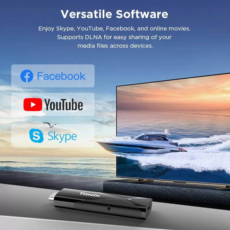Versatile Software: Enjoy Skype, YouTube, Facebook, and online movies. Supports DLNA for easy sharing of your media files across devices.